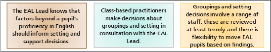 Example statements
