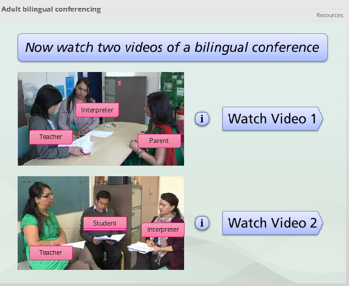 Parent conference video